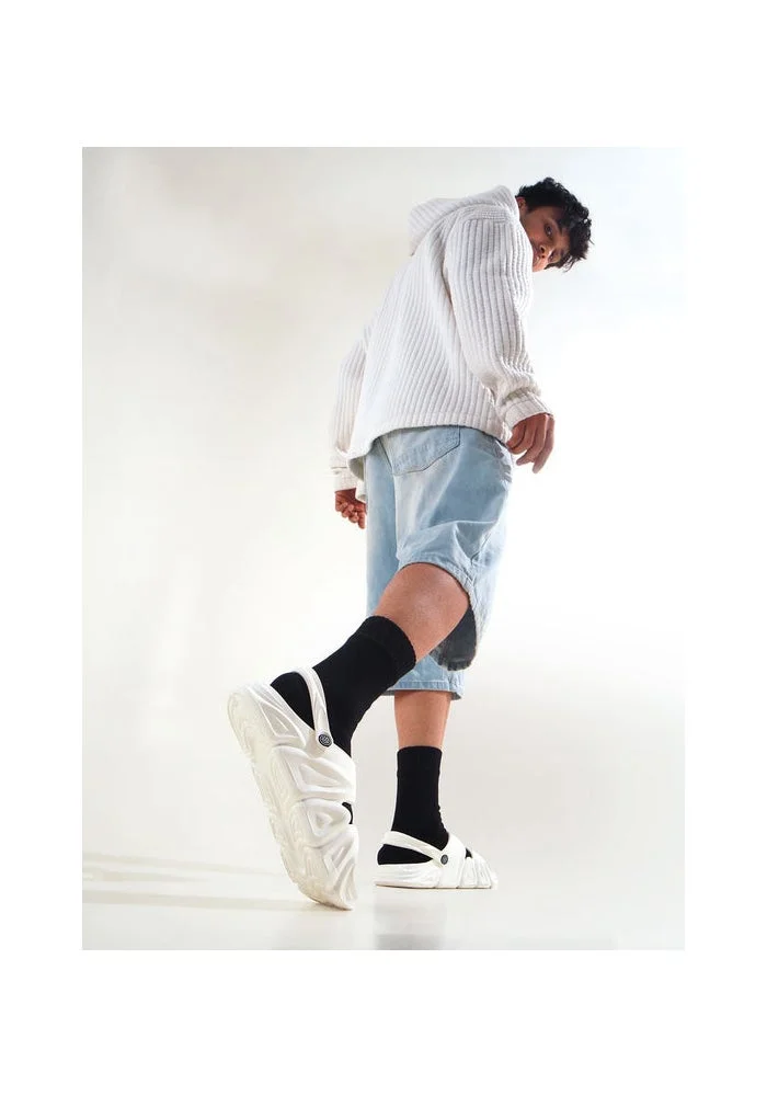 Bacca Bucci White Reactor Slides – Ultra-Light All-Terrain EVA Sliders for Men | Best Price UAE